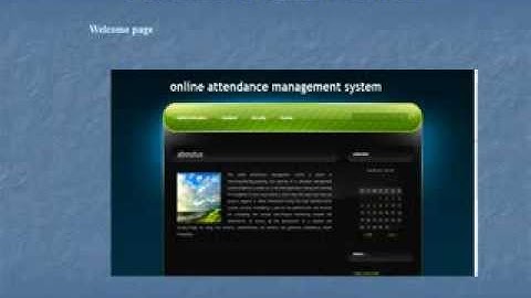 Online Attendance Management System Project in Java