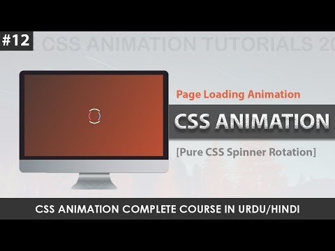 CSS Animation Tutorials 2019-CSS Page Loading Animation-CSS Spinner Animation Effect-Class 12