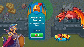 Knights and Dragons event in Worms Zone | New game mechanics