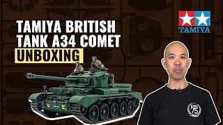 Unboxing The Tamiya  British Tank A34 Comet | #askHearns