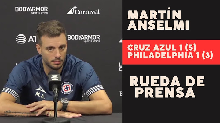 CRUZ AZUL 1-1 PHILADELPHIA MARTÍN ANSELMI Conferencia Post Partido