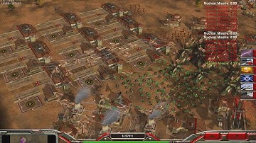 CHINA Nuke - Command & Conquer Generals Zero Hour - 1 vs 7 HARD Gameplay