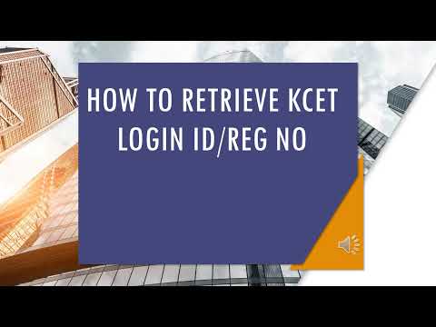 How To Retrieve KCET Login Id/Reg No?| KEA CET 2022 ||