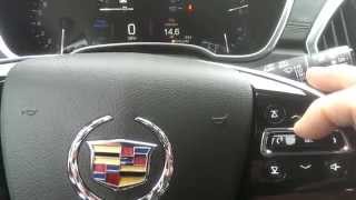 How to display the Oil Life Monitor on a 2014 Cadillac SRX