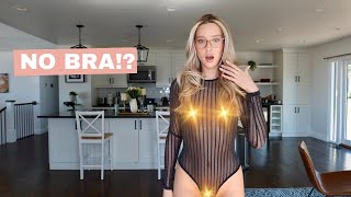 4K See Through Bodysuit Try On | Sexy Transparent Clothes
