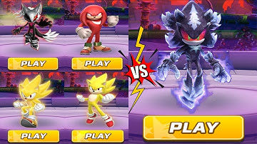 Sonic Forces - My Challengers and Super Runners vs New Runner Mephiles the Dark - Android Gameplay
