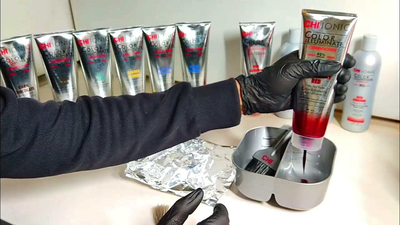 How to use CHI Color Illuminate Mahogany Red Color Conditioner for Gray
