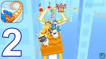 Runner Coaster - Gameplay Walkthrough Part 2 Levels 11-17 Roller Coaster (iOS,Android)