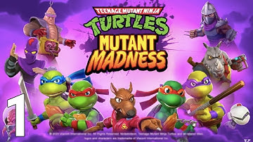 TMNT: Mutant Madness Gameplay Walkthrough Part 1 - Tutorial (iOS/Android Games)