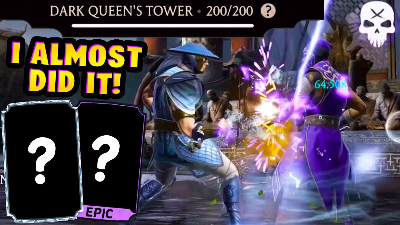 Fatal Dark Queen's Tower 200 INSANE SOAK WIN in MK Mobile! Bye Bye DQT Tower...