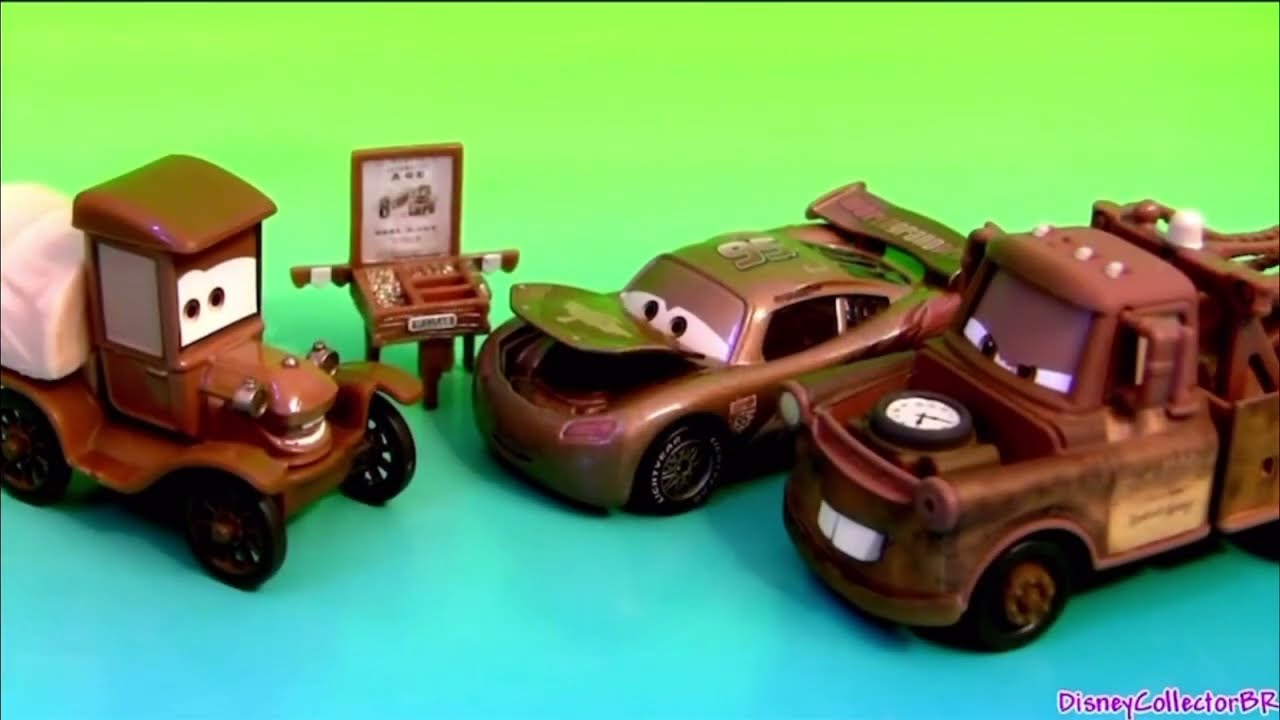 TIME TRAVEL MATER タイムトラベル　メーター　カーズ ミニカー Disney Pixar Cars Time Travel Mater Tomica - YouTube