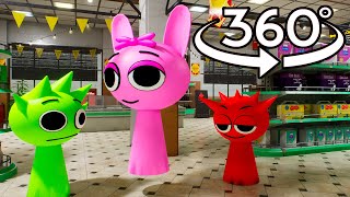 Incredibox Sprunki Market game  | 4K | VR | 360 Video