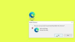 How to remove microsoft edge icon from desktop Update