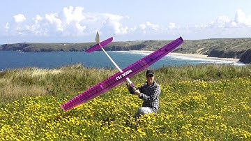 Inside F5J model on the slope.