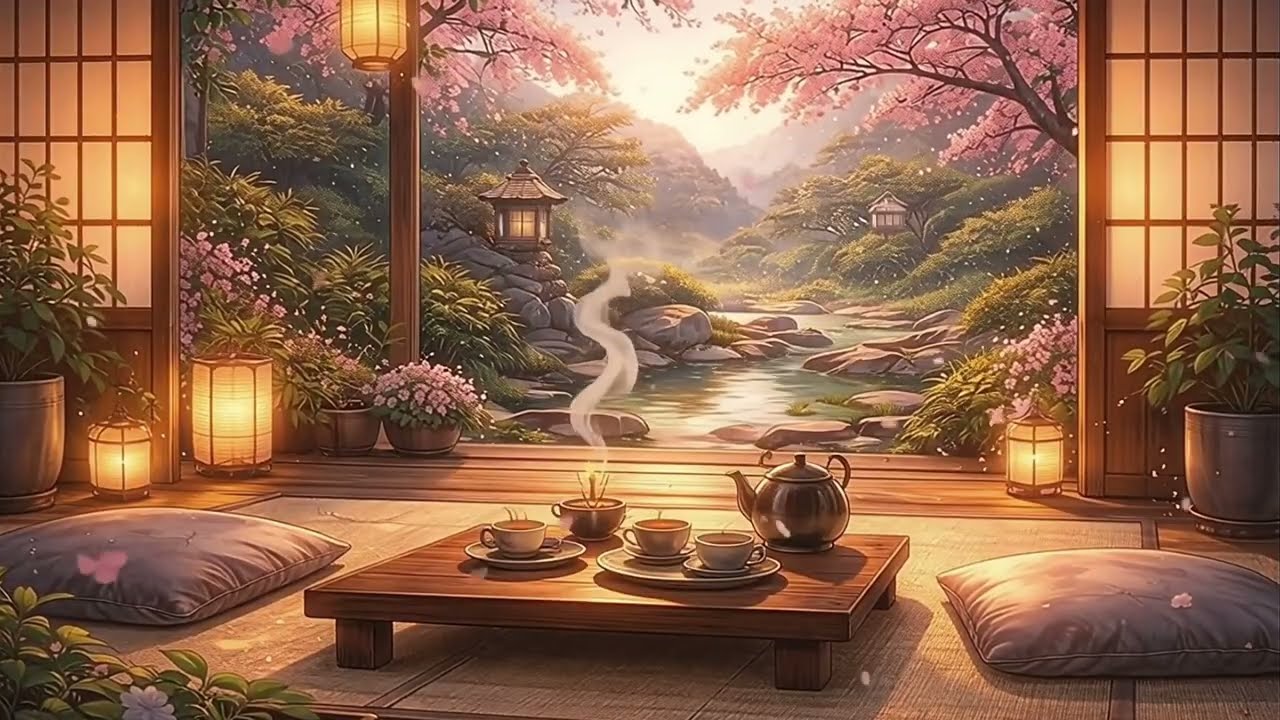 Zen Tea House 🍵🌸 | Serene Lofi Meditations & Peaceful Sips
