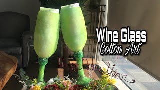 " A Toast🥂" | Wine Glass | Cotton-Art New Year Arrangement | chaiFLORIST #slideshow screenshot 4