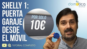 SHELLY1: Abrir la PUERTA de tu GARAJE desde el MÓVIL por 10 euros. FAAC D600
