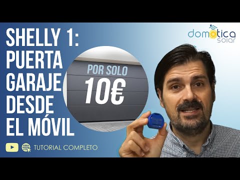 SHELLY1: Abrir la PUERTA de tu GARAJE desde el MÓVIL por 10 euros. FAAC D600