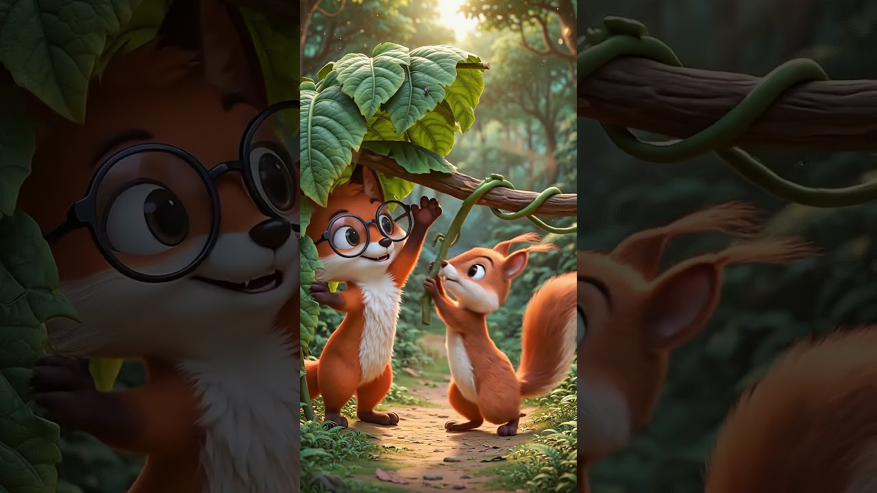 Fox and squirrel build a small 