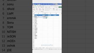 Learn how to quickly change text case in Excel using simple formulas #explore #fun #excel