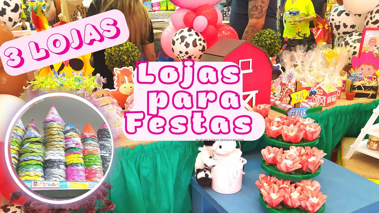 AONDE COMPRAR ARTIGOS PARA FESTA/25 de março LOJAS PARA FESTA 