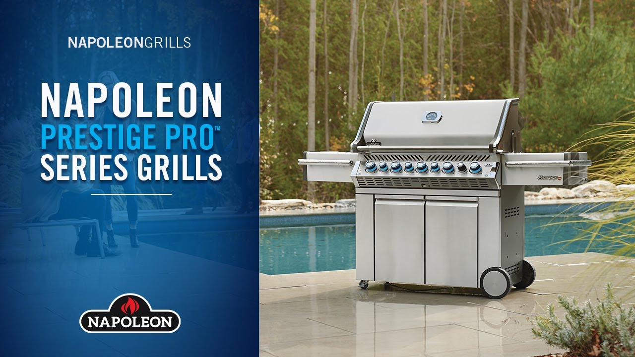 Napoleon PRO665RSIBPSS-3 Prestige PRO 665 RSIB Propane Gas Grill sq.in + Infrared Side and Rear Burners Stainless Steel 