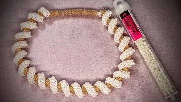 Cellini Spiral Reveal Using 6/0 Seed Beads from John Bead 