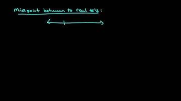 Midpoint of 2 Real Numbers 20121394