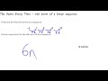The Same Every Time nth Term of a Linear Sequence Video 5