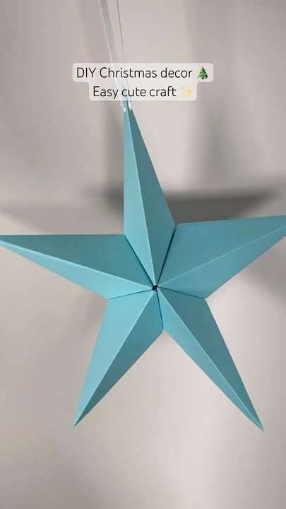 DIY Christmas decor 🎄Easy cute craft ✨ paper star #diycrafts #papercraft #christmasdiydecor