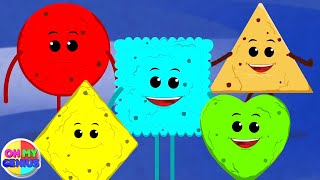 cookies shape song more learning videos and nursery rhymes