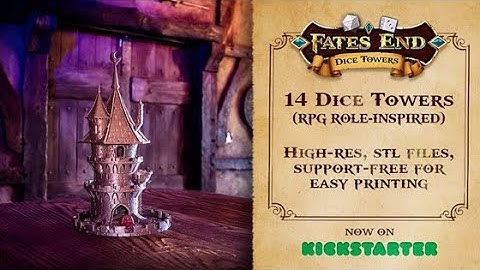 Fates End - 3D Printable Dice Towers