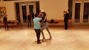 Salsa On2 Intermediate Turn Pattern Combo Partnerwork by Sergio and Sheena #116