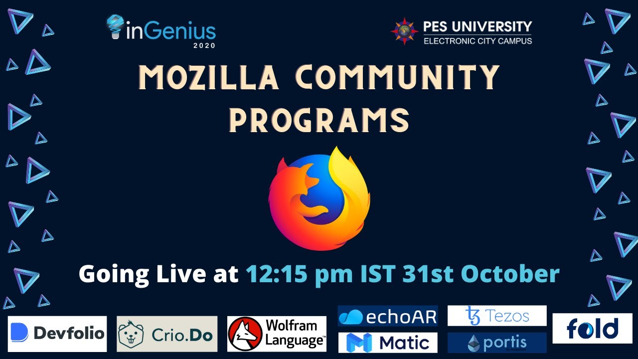 Informative session on Mozilla Community Programs