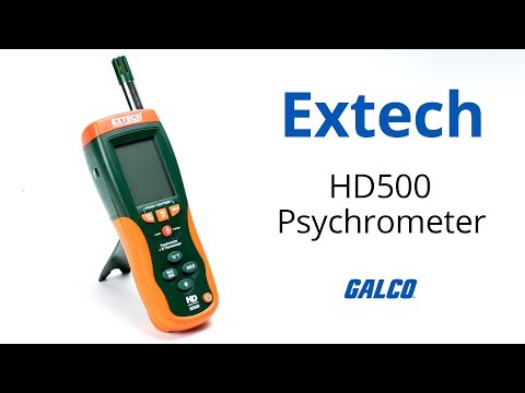 Extech HD500 Psicrometro Con Termometro IR - Misura Umidità E Temperatura Senza Contatto, Fino A 500°C - Con USB - Foto 6