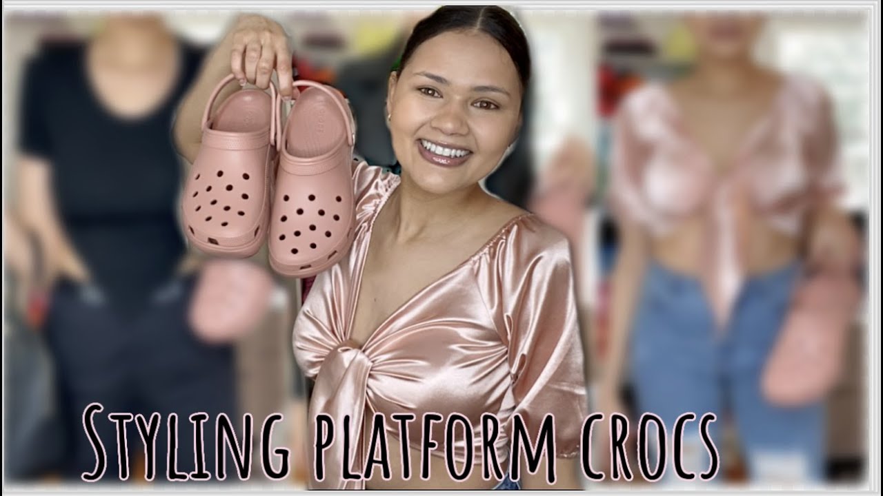 blush pair crocs