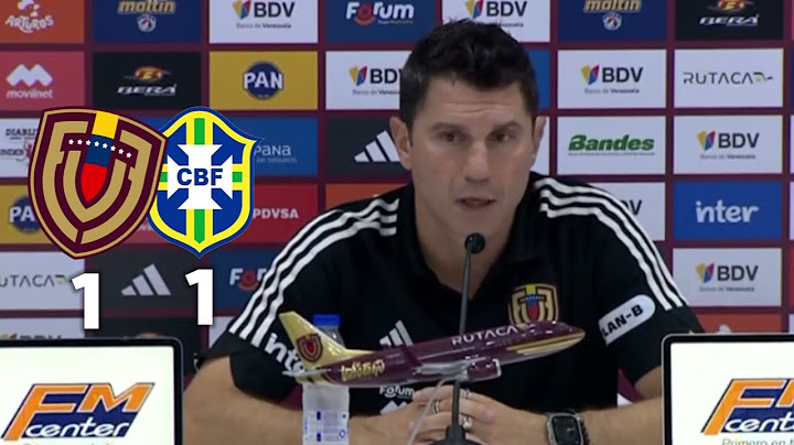 Rueda de Prensa de LEANDRO CUFRE Post Partido Venezuela vs Brasil tras Empatar de Local en Maturin