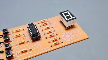 How to Make Seven Segment Counter DIY Using IC 4511 - Decoder IC