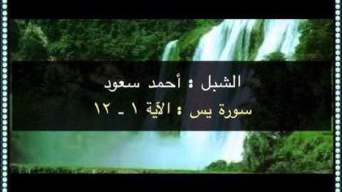 الشبل أحمد سعود - سورة يس : الآية 1 - 12