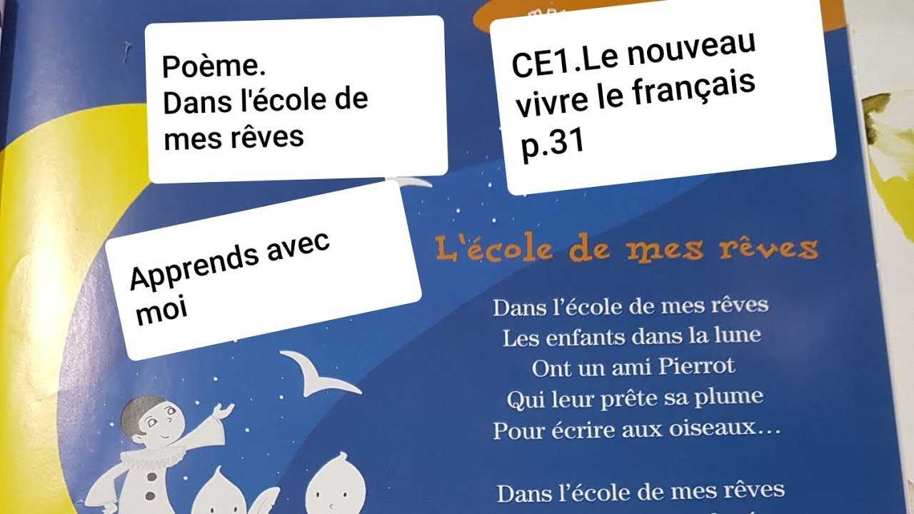 Couverture Livre Des Rêves Page De Garde 21 29 7 Poème. Dans l'école de mes rêves - YouTube