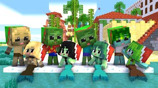 Monster School | CUTE BABY ZOMBIES MERMAID CHRISTMAS SPECIAL 2022 | Minecraft Animation