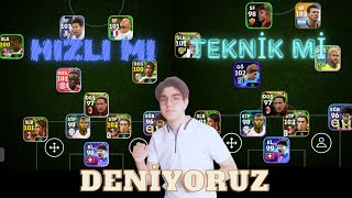 Hız Mı ? Teknik Mi ? Deniyoruz /eFOOTBALL 2024 MOBİL