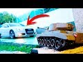 LE DISPARO CON UN TANQUE RC A EL NUEVO COCHE DE PATTY XDD BROMA PESADA Makiman