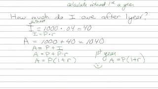 Calculating Interest Compounded Annually