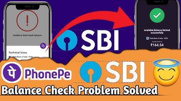 Phonepe technical issue problem SBI, | SBI bank balance check problem phonepe,