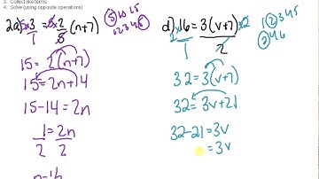 MPM1D 4.3 Solve Equations Involving Fractions Video 4