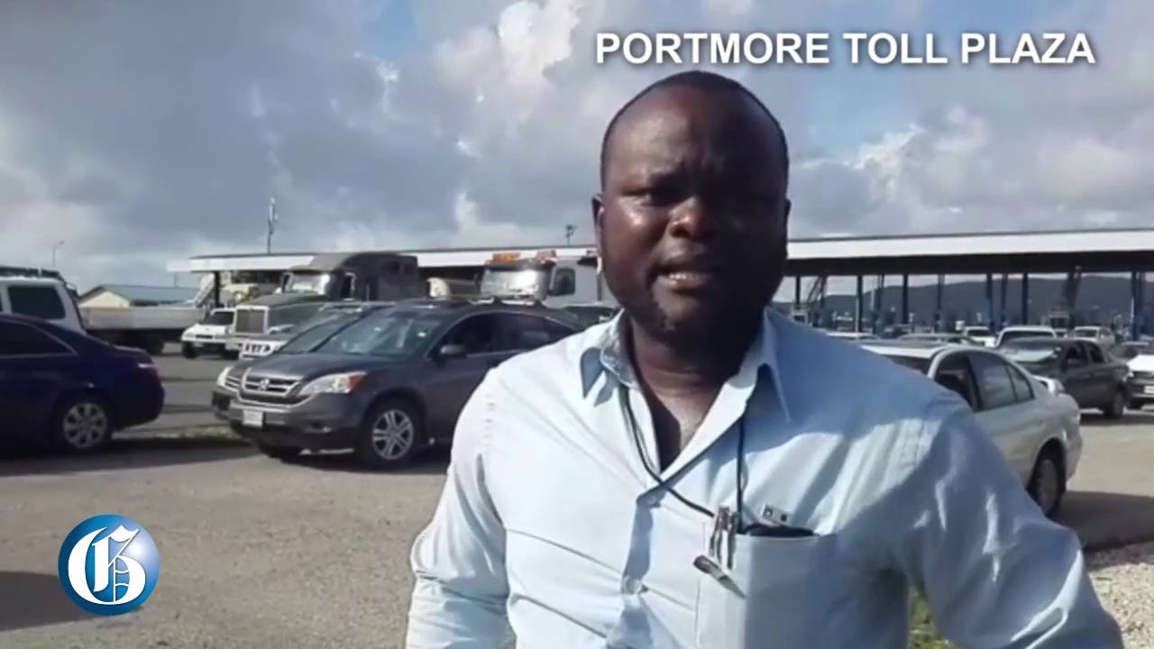 Traffic build-up at Portmore toll plaza