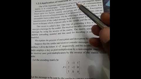 #tnkalvi 12th maths application of matrices to cryptography #tnkalvi # maths