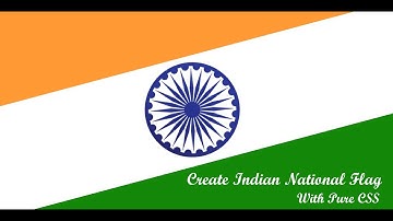Made Indian Flag with the help of Pure CSS