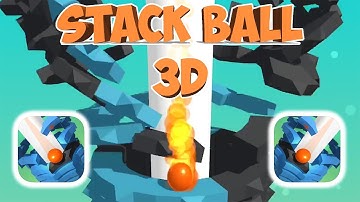 Stack Ball 3D - Gameplay - First Levels 1 - 20 (iOS - Android)